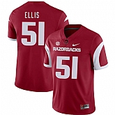 Arkansas Razorbacks 51 Brooks Ellis Red College Football Jersey Dzhi,baseball caps,new era cap wholesale,wholesale hats